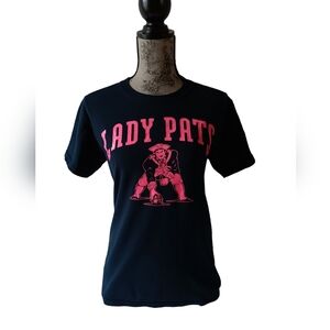 New England Patriots Lady Pat's women's black short sleeve t-shirt size S